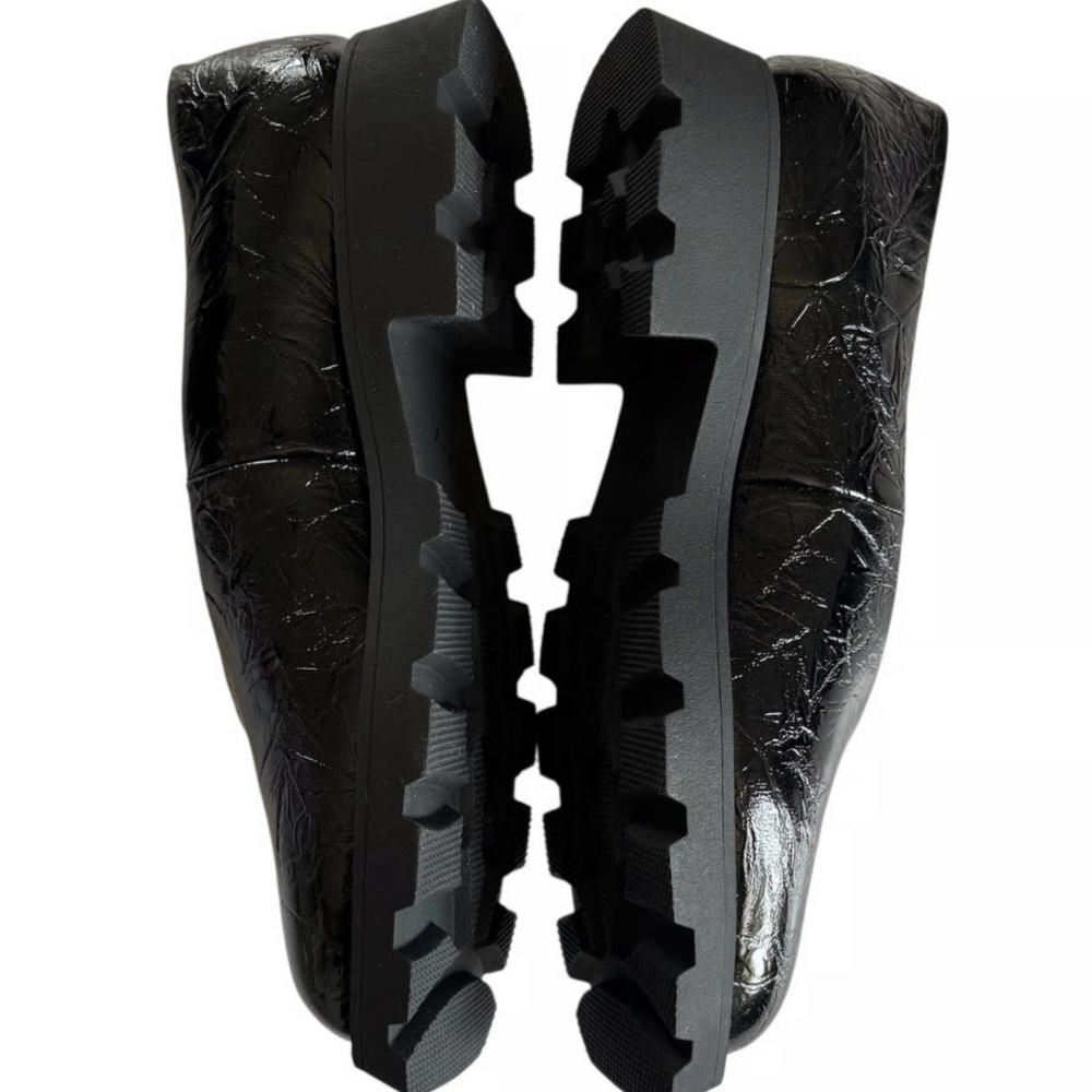 Katy Perry DAARLING  Slip on Black patent loafers NWB  size (11) - Picture 4 of 4